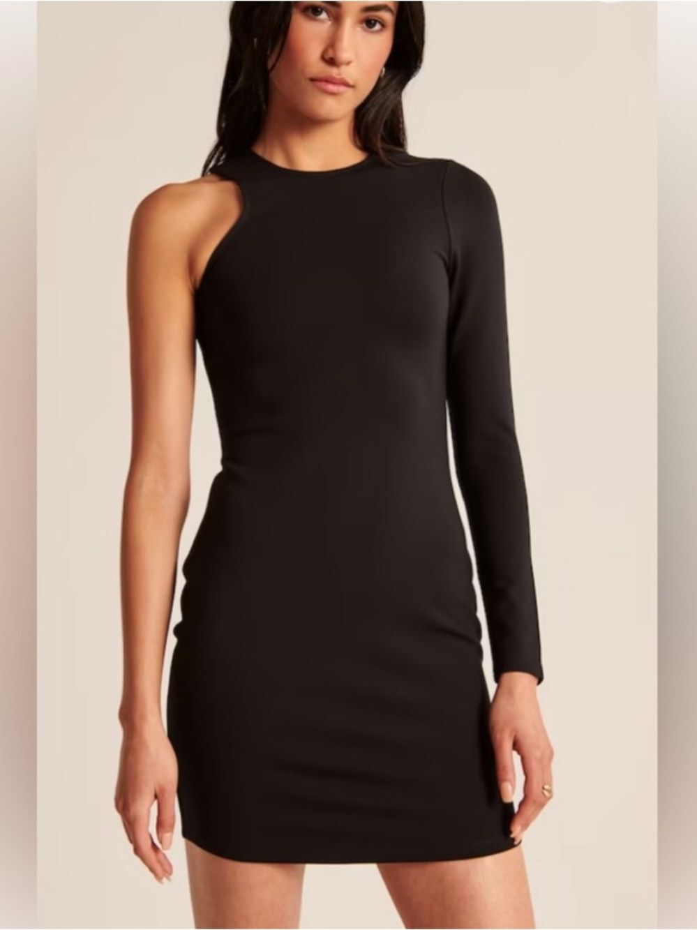 Abercrombie & Fitch One-Arm Black Bodycon Dress small new with tags
